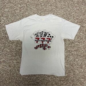 1980s Las Vegas Poker x Grateful Dead Style Single Stitch Lot Buffalo T-Shirt